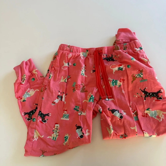 Old Navy- Women’s Pets-Dogs-Cats-Holiday-Pink-Christmas-Pajama Pants-Medium - Picture 1 of 12